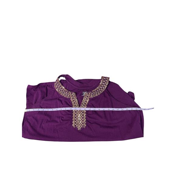 Lane Bryant Sequin Top Womens 26/28 Cotton Stretch Party Cocktail Event Evening - Picture 9 of 10